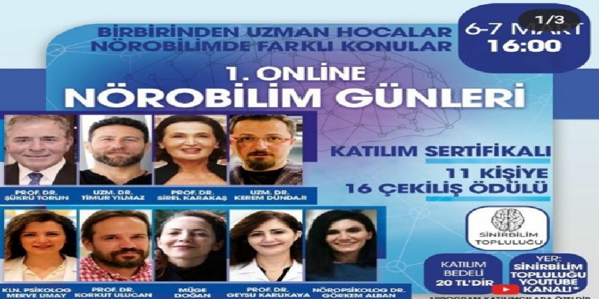 1. ONLİNE NÖROBİLİM GÜNLERİ